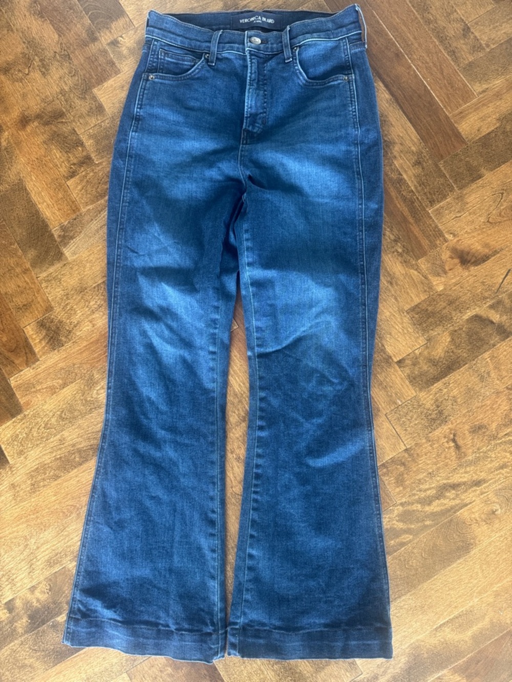 Veronica Beard Dark Indigo Flare Jeans